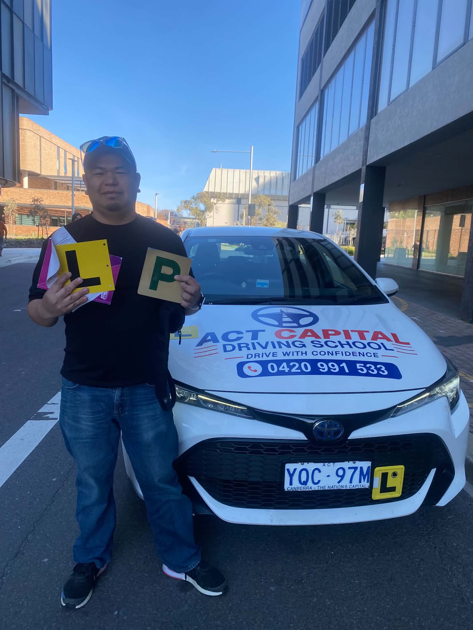 Licence day — driving lesson with ACT Capital Driving School in Canberra ACT