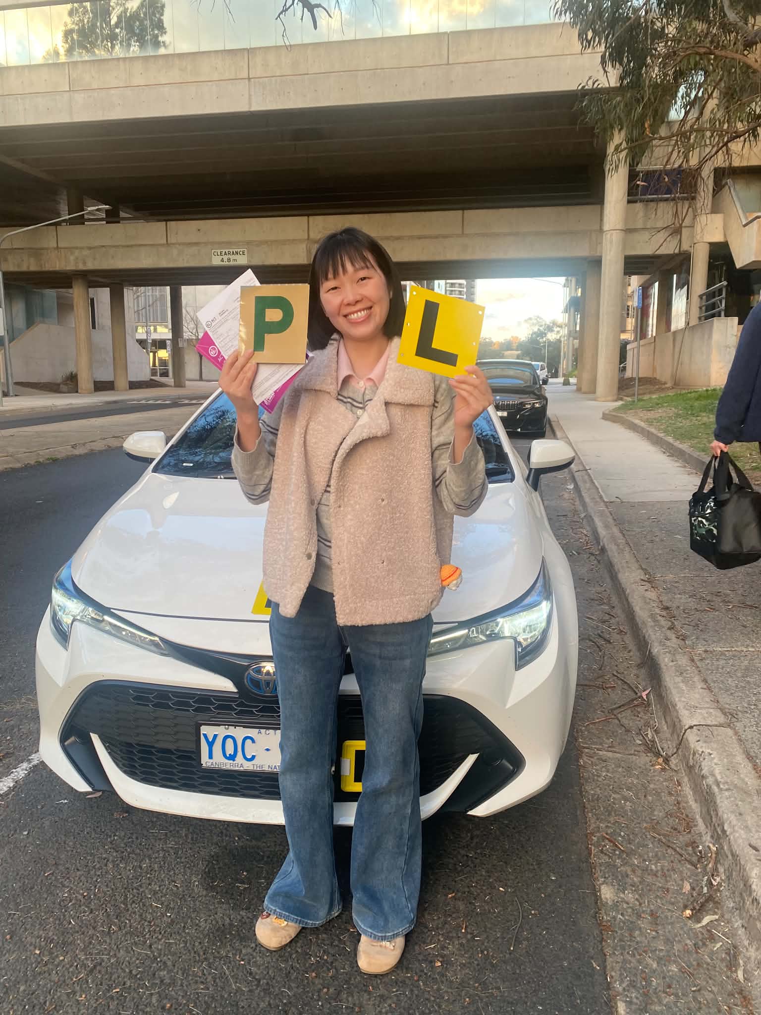 All smiles — driving lesson with ACT Capital Driving School in Canberra ACT